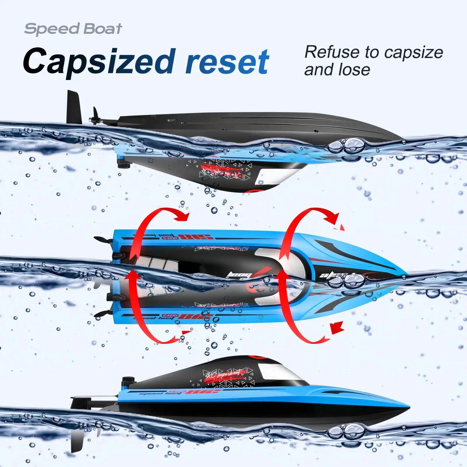  Remote Control Boat High Speed 40 Kmh Waterproof RC Boat -  ToylandEU™