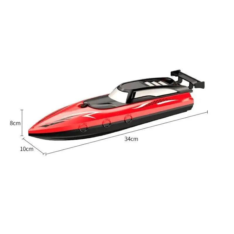  RC High-Speed Electric Remote Control Boat with 2.4G Technology - Double Spiral Pulp Design -  ToylandEU™