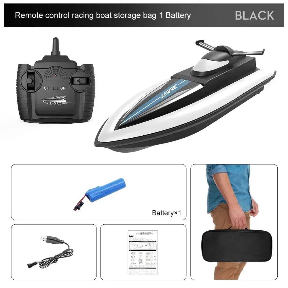 Remote Control Boat High Speed Waterproof RC Yacht For Kids - ToylandEU