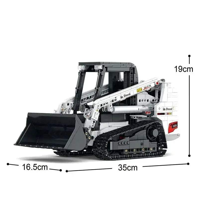 Remote Control Bobcat Loader Building Blocks Set For Educational Fun - ToylandEU