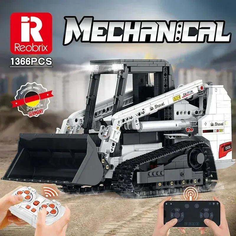  Remote Control Bobcat Loader Building Blocks Set Safe -  ToylandEU™