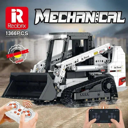  Remote Control Bobcat Loader Building Blocks Set Safe -  ToylandEU™