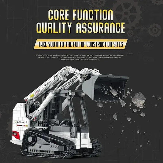  Remote Control Bobcat Loader Building Blocks Set Safe -  ToylandEU™