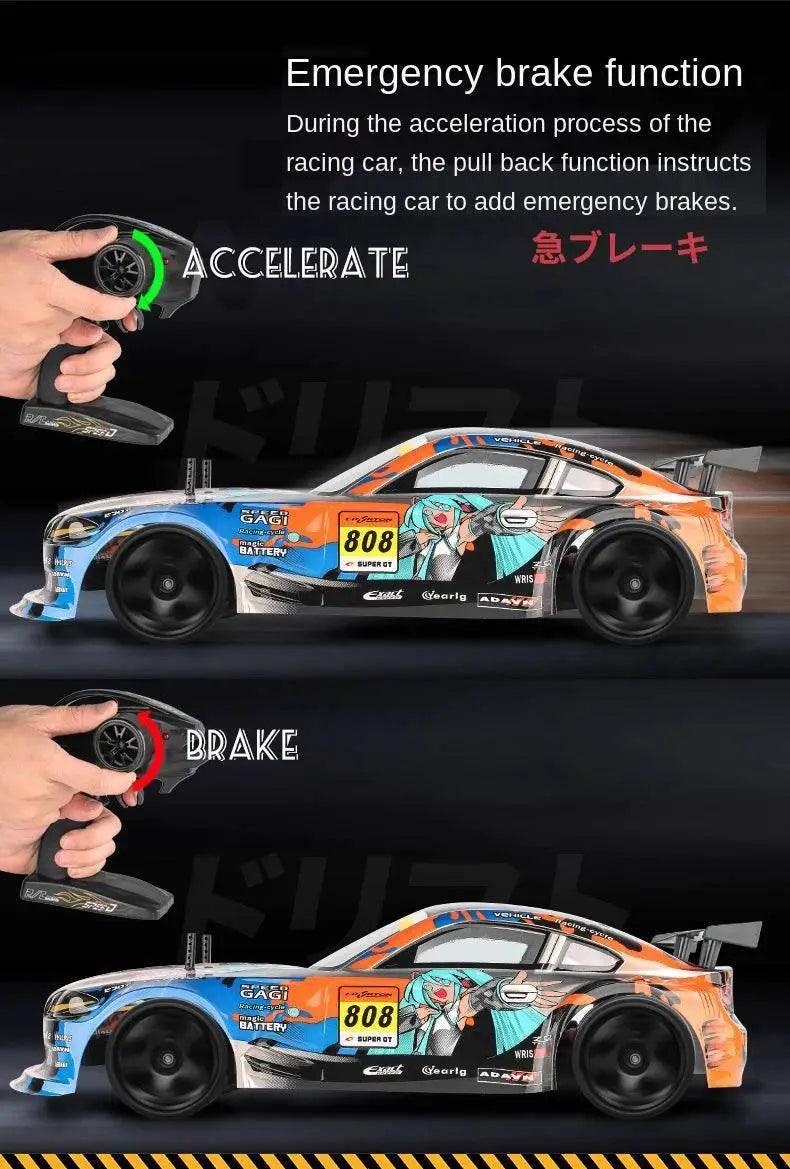  1:10 70km/H Remote Control Car 4WD High Speed Drift -  ToylandEU™