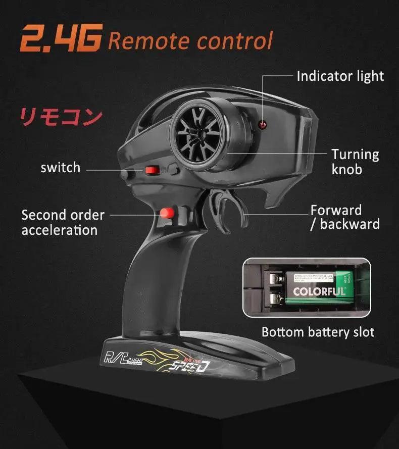  1:10 70km/H Remote Control Car 4WD High Speed Drift -  ToylandEU™