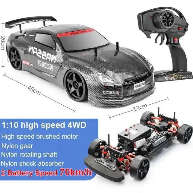 1:10 70km/H Remote Control Car 4WD High Speed Drift -  ToylandEU™