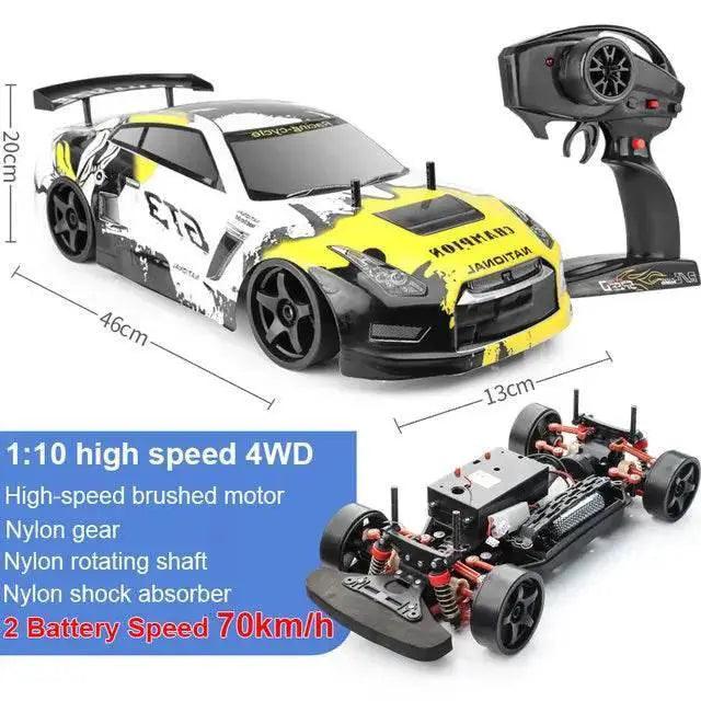 1:10 70km/H Remote Control Car 4WD High Speed Drift -  ToylandEU™