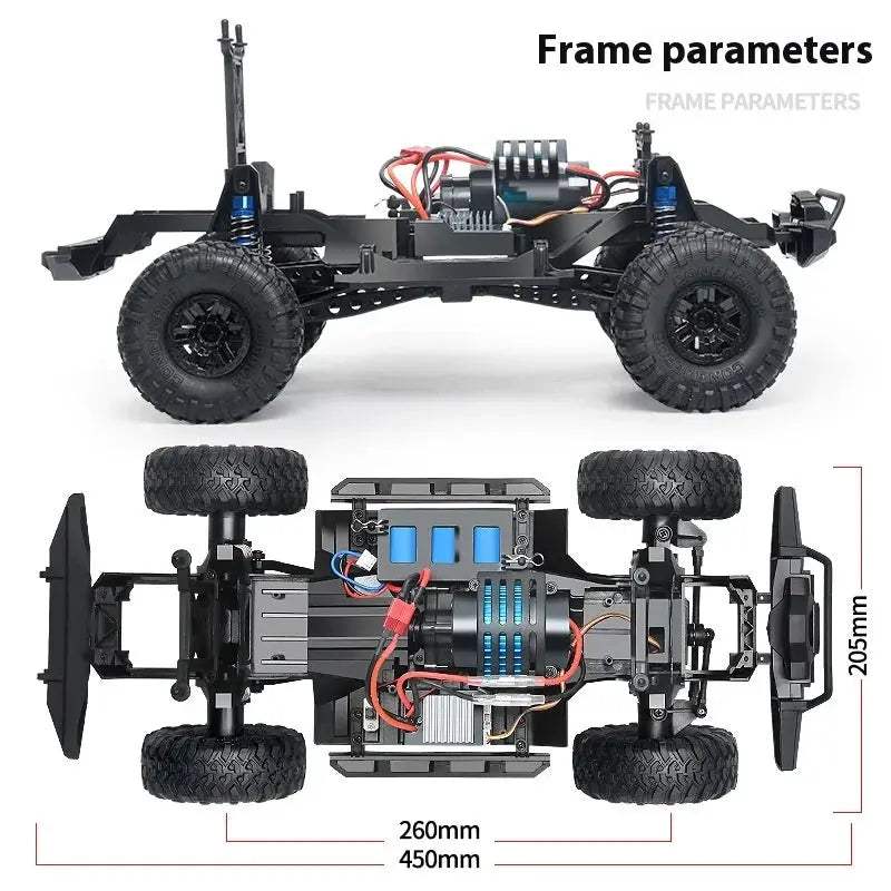  Remote Control Car 4WD All Terrain Monster Truck Toy Rugged -  ToylandEU™