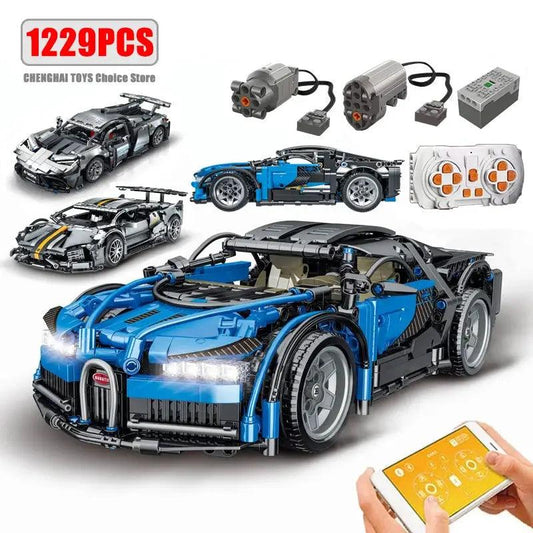  Remote Control Car Building Blocks Supercar Kit -  ToylandEU™