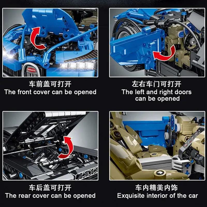  Remote Control Car Building Blocks Supercar Kit -  ToylandEU™