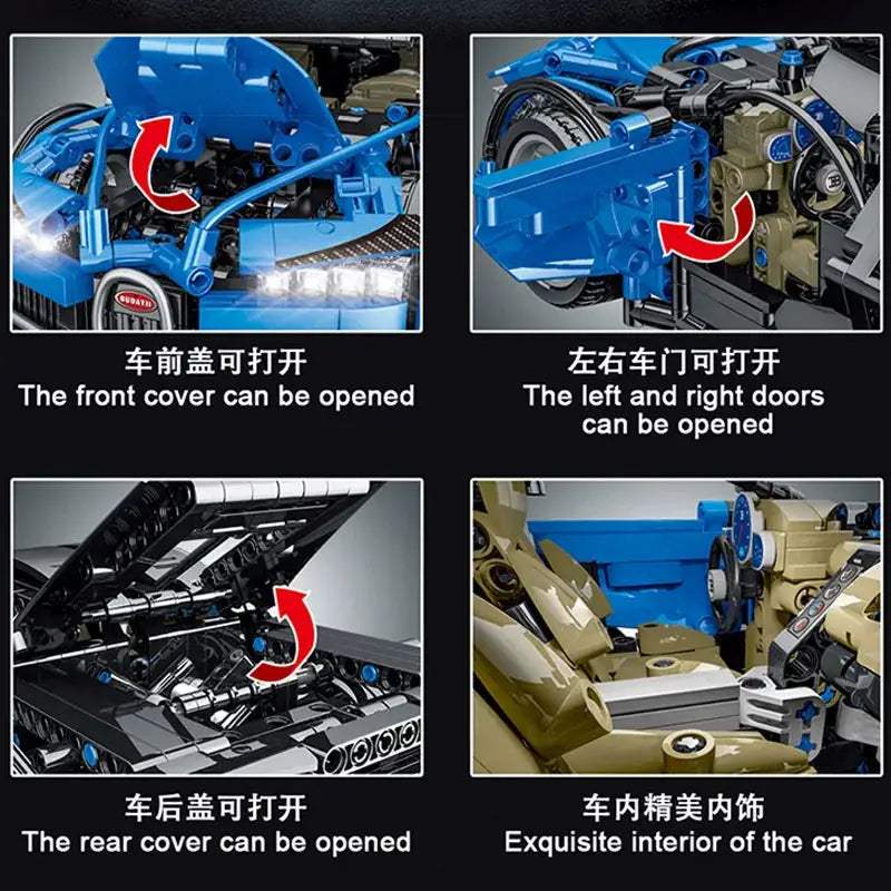  Remote Control Car Building Blocks Supercar Kit -  ToylandEU™