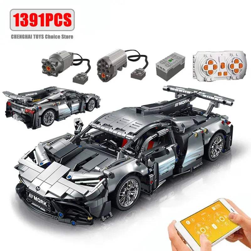  Remote Control Car Building Blocks Supercar Kit -  ToylandEU™