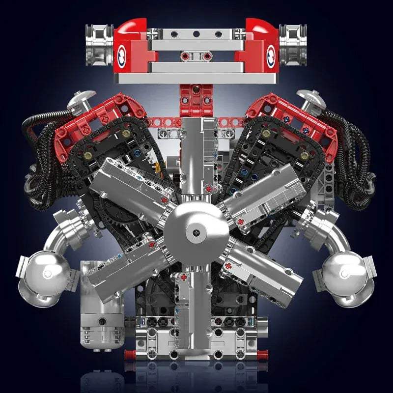 Remote Control Car Building Set With Motorized V12 Engine - ToylandEU