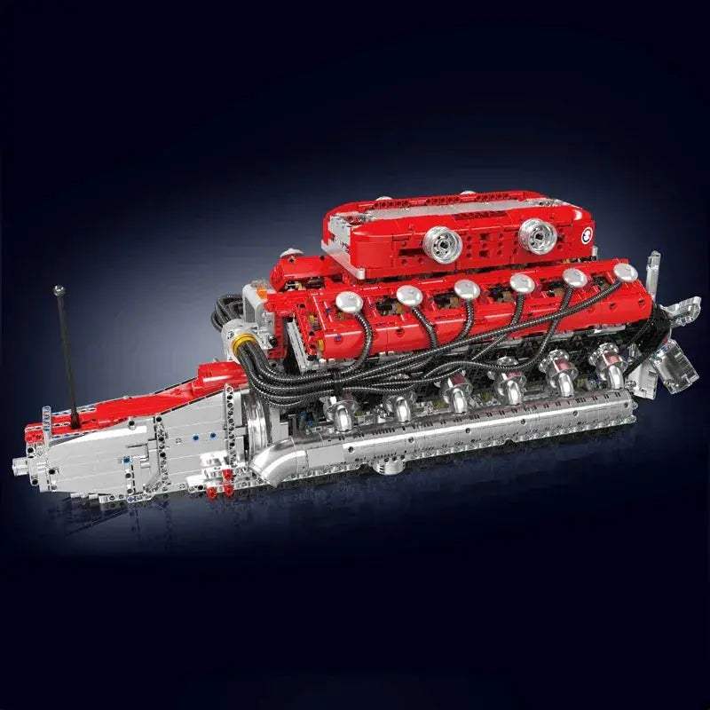 Remote Control Car Building Set With Motorized V12 Engine - ToylandEU