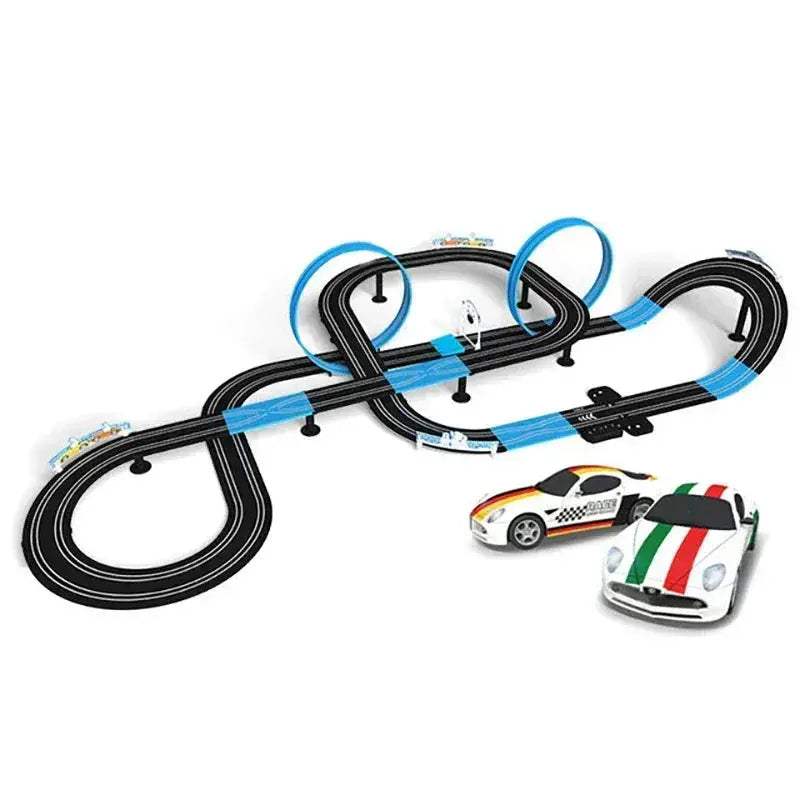 Remote Control Car Racing Track Set With Double Cars - ToylandEU