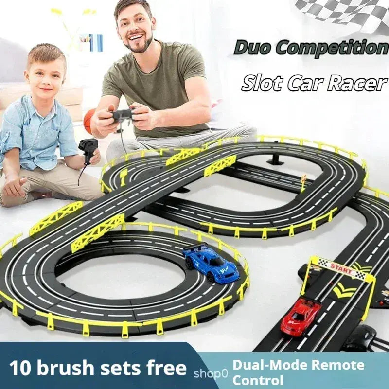 Remote Control Car Track Racing Toy For Two Players - ToylandEU