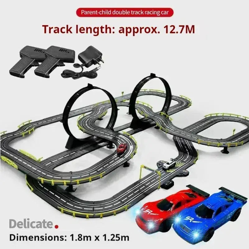 Remote Control Car Track Racing Toy For Two Players - ToylandEU