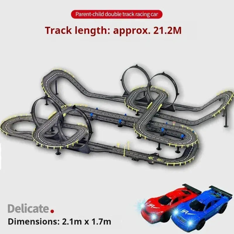 Remote Control Car Track Racing Toy For Two Players - ToylandEU