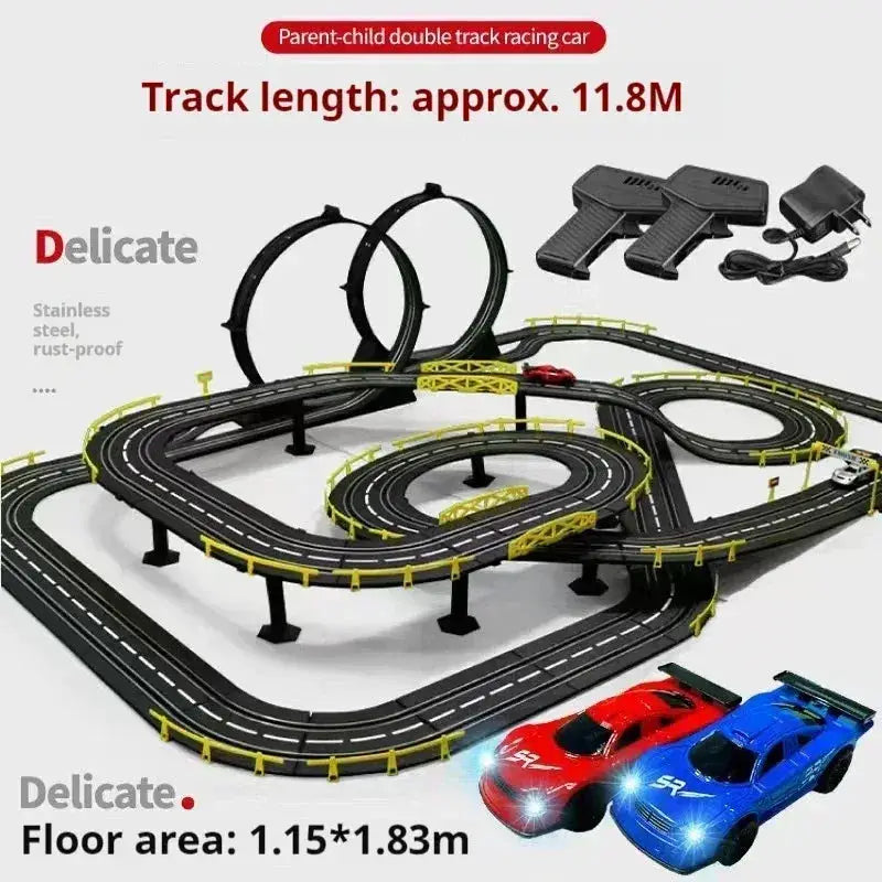 Remote Control Car Track Racing Toy For Two Players - ToylandEU