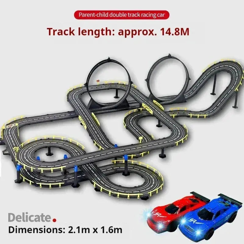 Remote Control Car Track Racing Toy For Two Players - ToylandEU