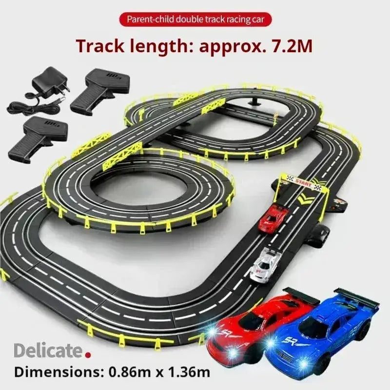 Remote Control Car Track Racing Toy For Two Players - ToylandEU