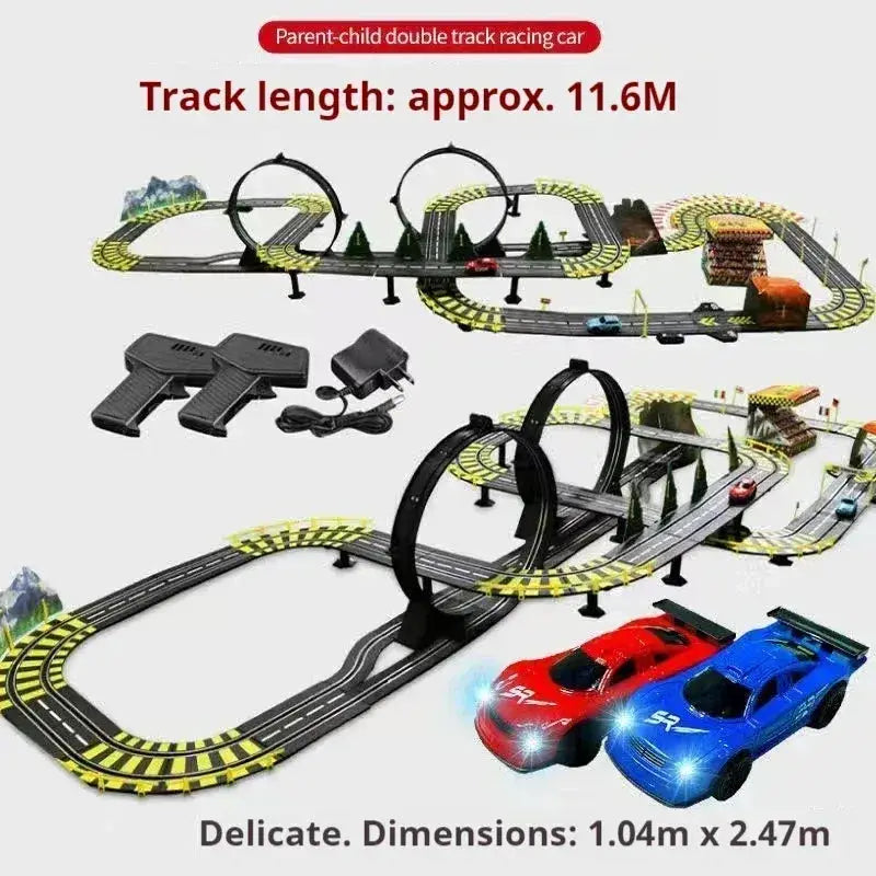 Remote Control Car Track Racing Toy For Two Players - ToylandEU