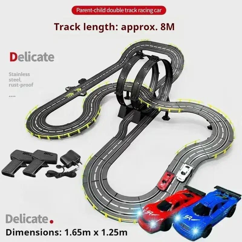 Remote Control Car Track Racing Toy For Two Players - ToylandEU