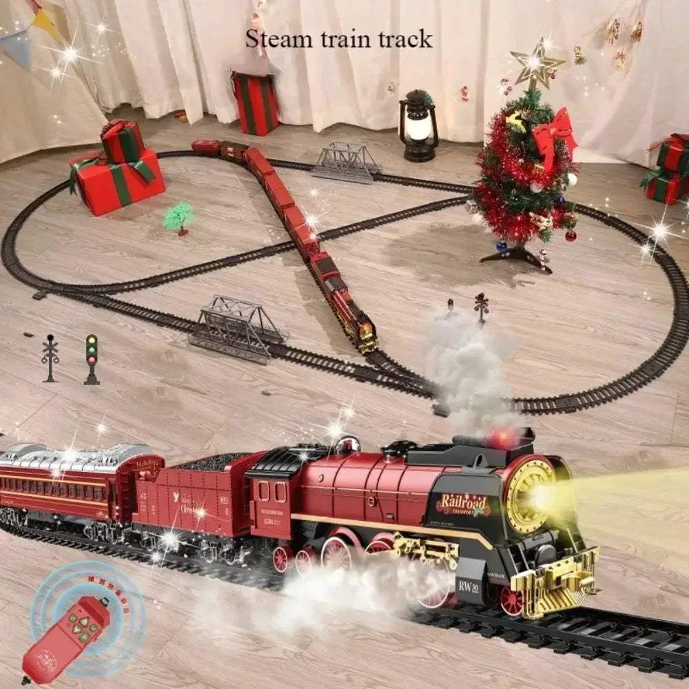 Remote Control Classical Christmas Train Toy With Sound And Light - ToylandEU