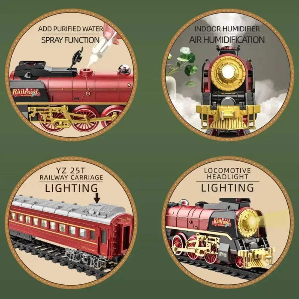 Remote Control Classical Christmas Train Toy With Sound And Light - ToylandEU