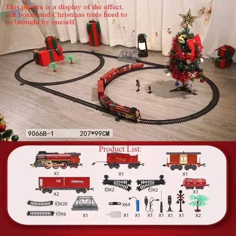 Remote Control Classical Christmas Train Toy With Sound And Light - ToylandEU
