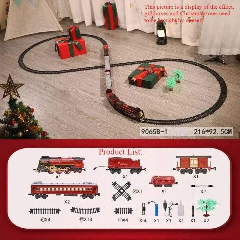 Remote Control Classical Christmas Train Toy With Sound And Light - ToylandEU