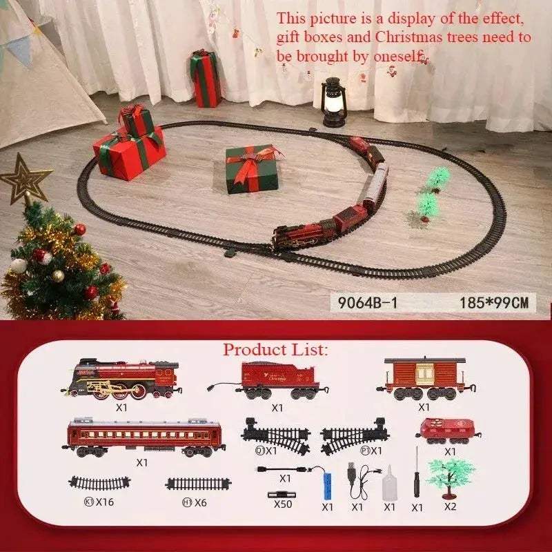 Remote Control Classical Christmas Train Toy With Sound And Light - ToylandEU