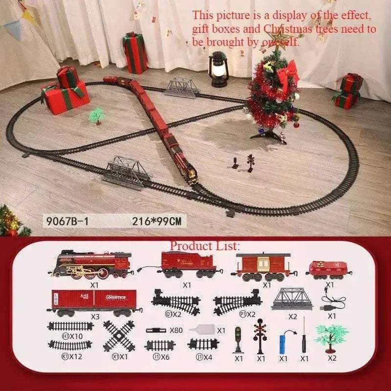 Remote Control Classical Christmas Train Toy With Sound And Light - ToylandEU