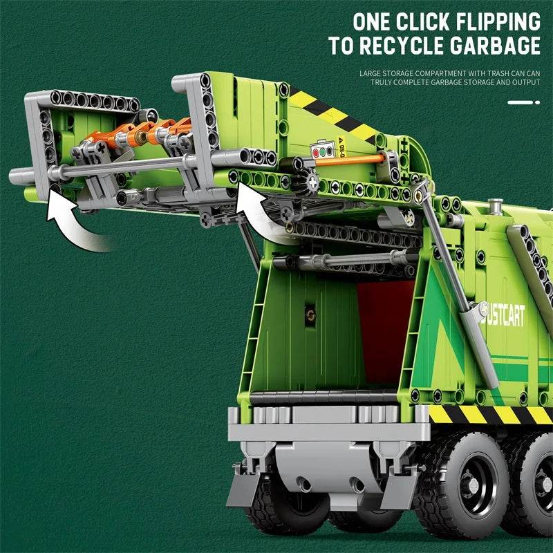 Remote Control Compressed Garbage Truck Building Blocks Kids Toys - ToylandEU