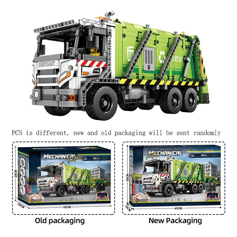 Remote Control Compressed Garbage Truck Building Blocks Kids Toys - ToylandEU