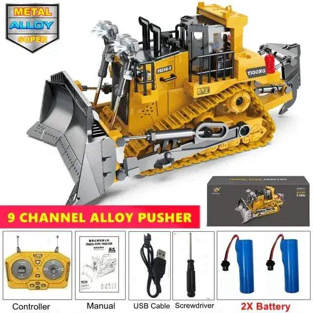Remote Control Excavator 4WD RC Construction Vehicle Long Battery Life - ToylandEU