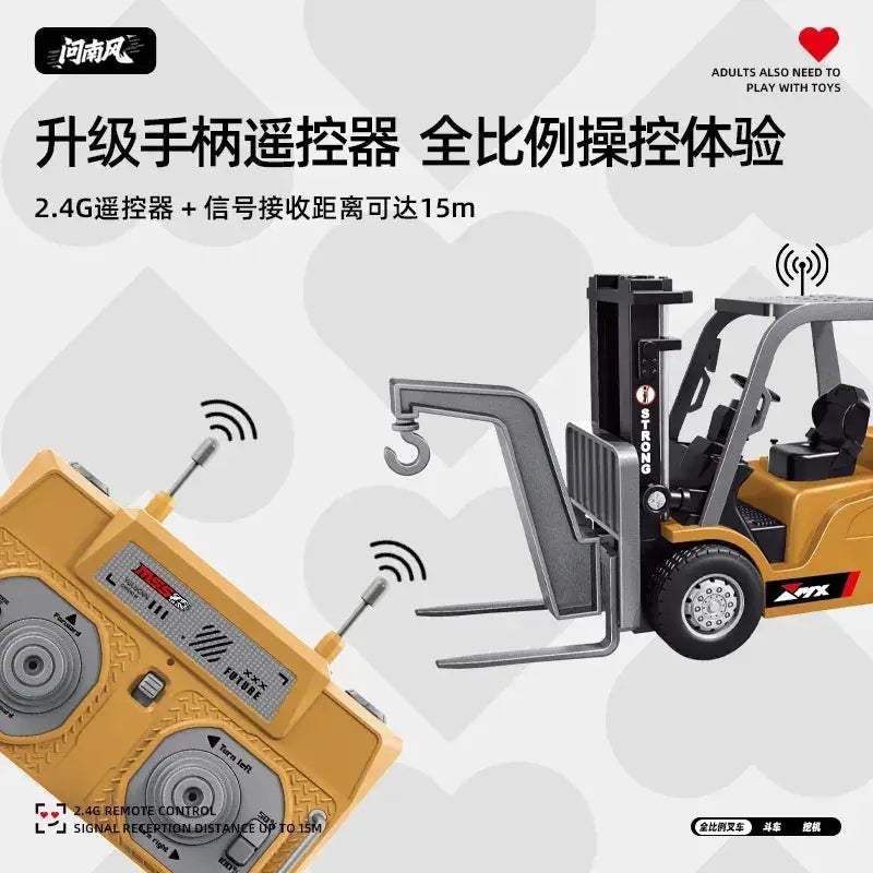 Remote Control Excavator Tipper Truck Metal Build RC - ToylandEU