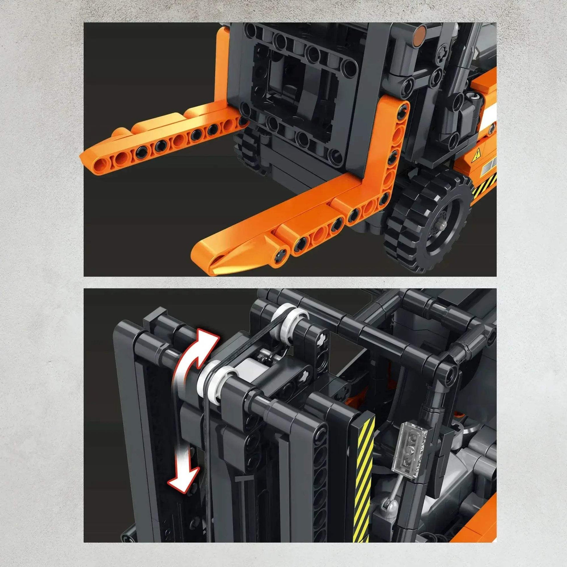Remote Control Forklift Building Blocks Toy 722 Pieces - ToylandEU