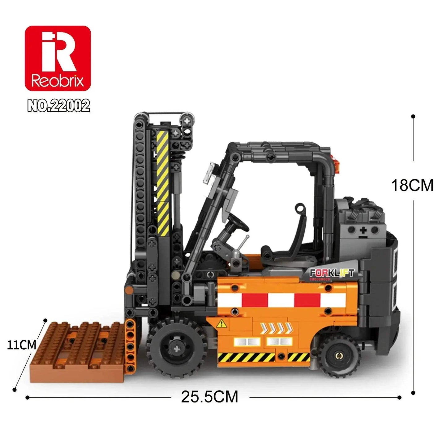 Remote Control Forklift Building Blocks Toy 722 Pieces - ToylandEU