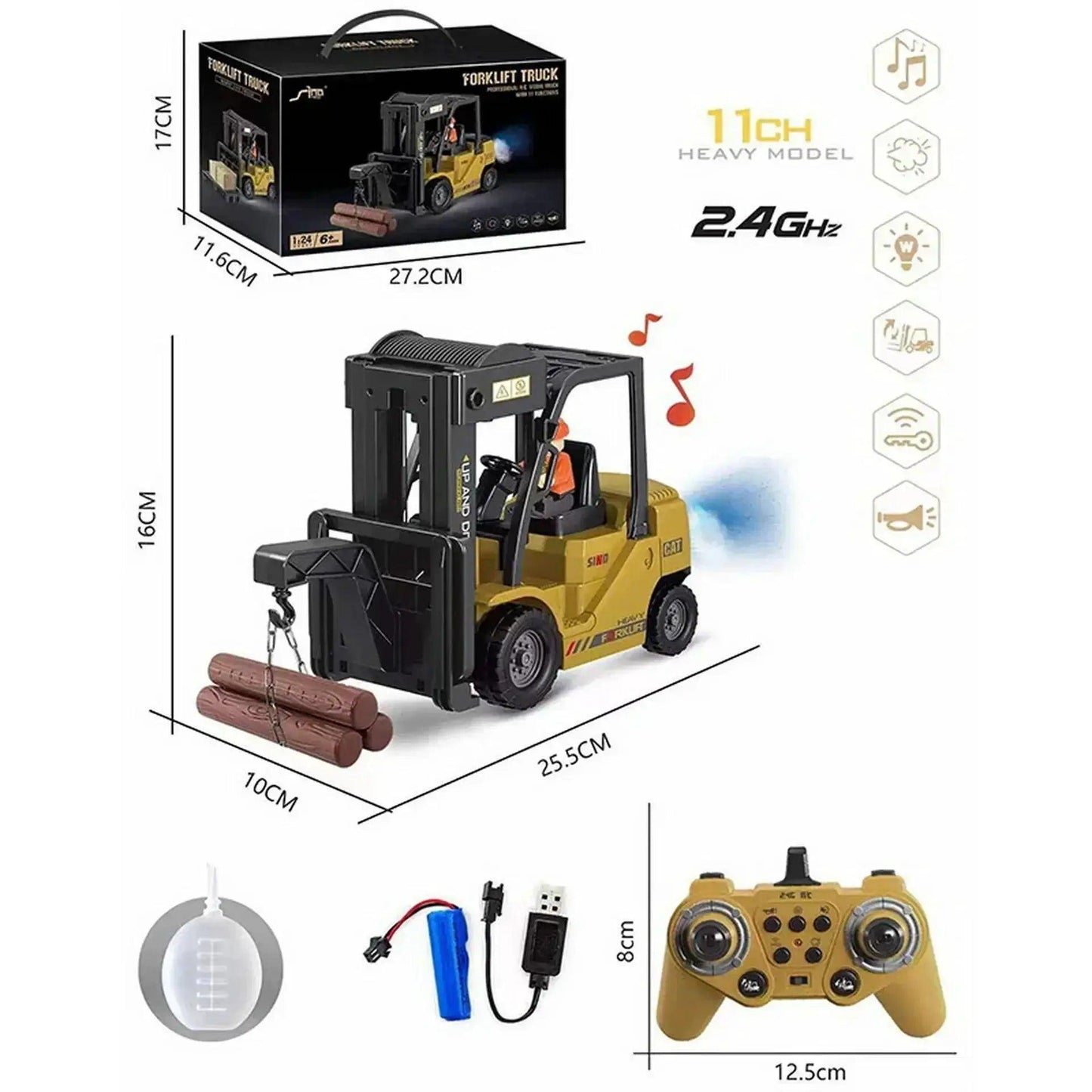 Remote Control Forklift Toy RC Car Kids Durable -  ToylandEU™