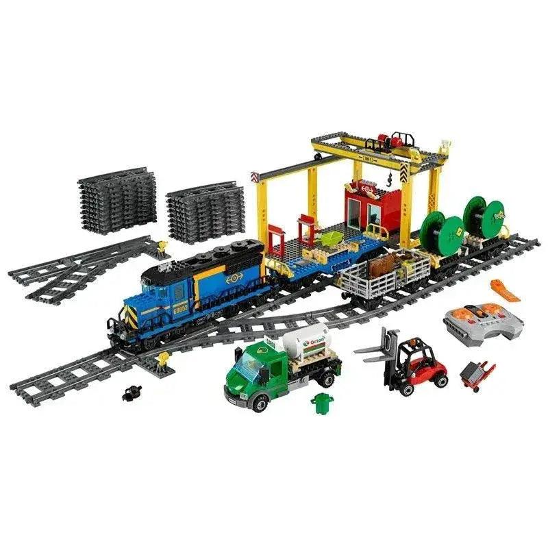  Remote Control Freight Train Building Blocks STEM -  ToylandEU™
