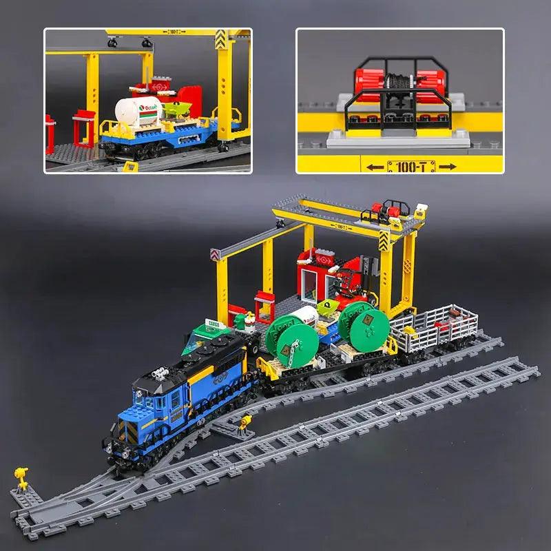  Remote Control Freight Train Building Blocks STEM -  ToylandEU™
