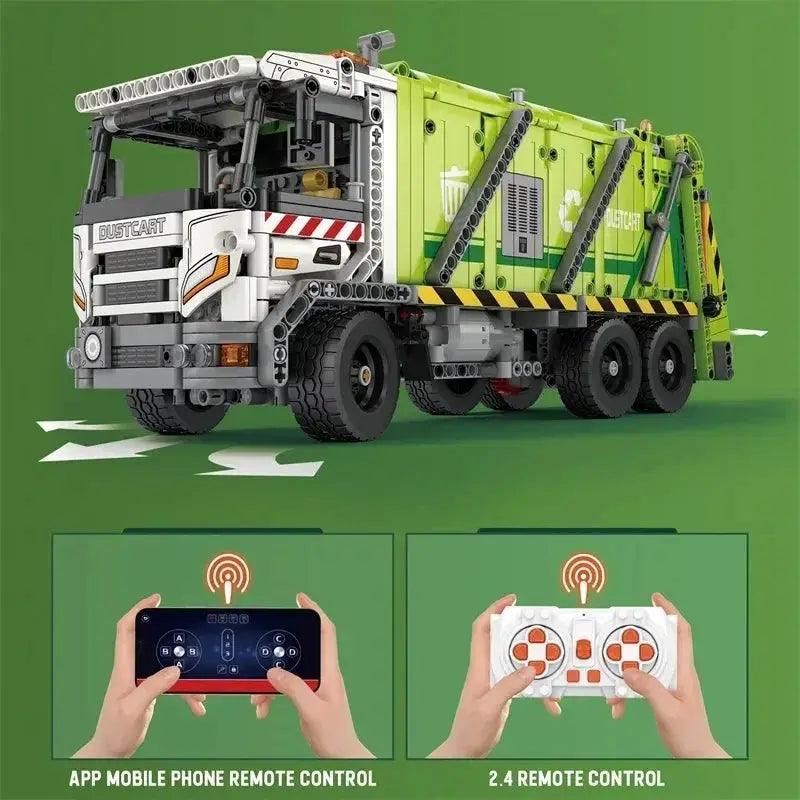  Remote Control Garbage Truck Building Blocks Set Stem -  ToylandEU™