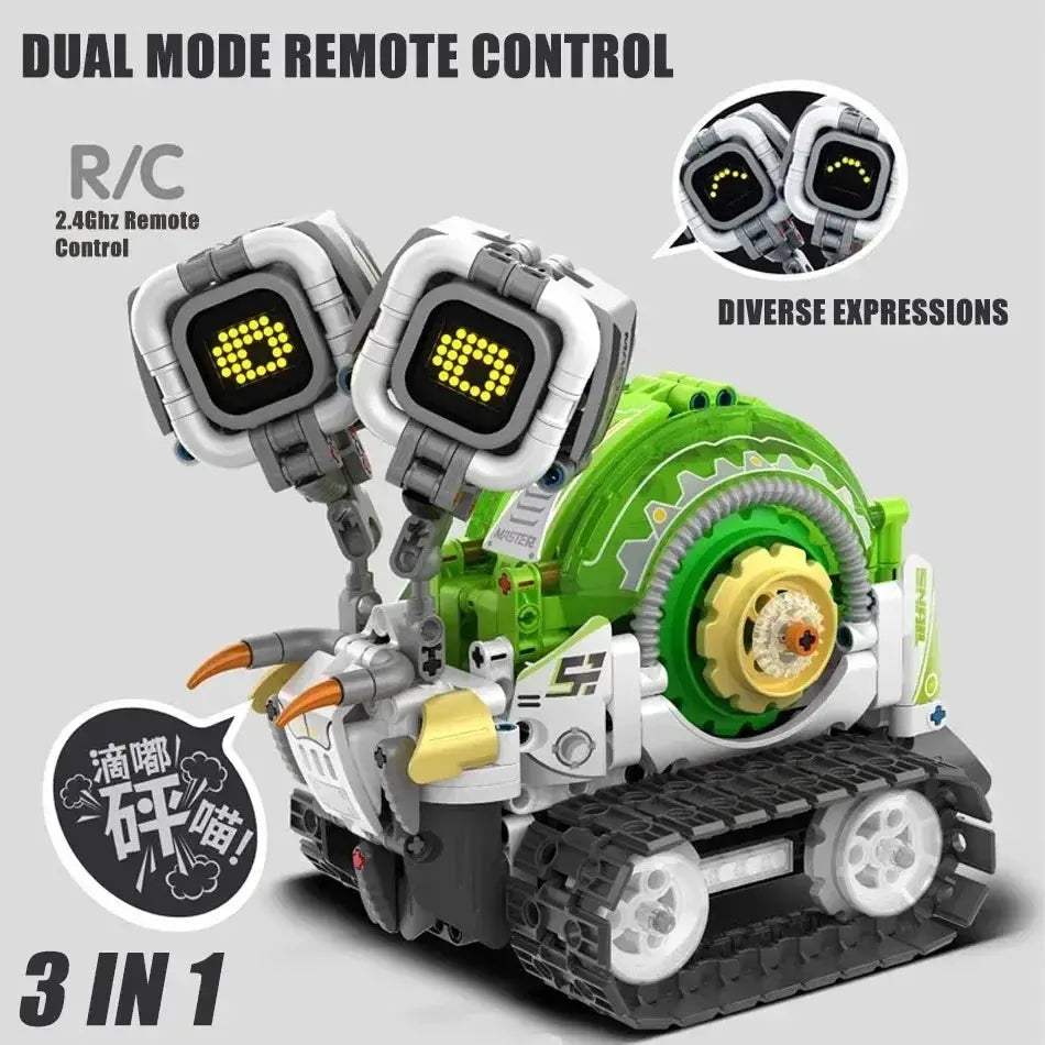 Remote Control Programmable Building Blocks Three In One Robot - ToylandEU