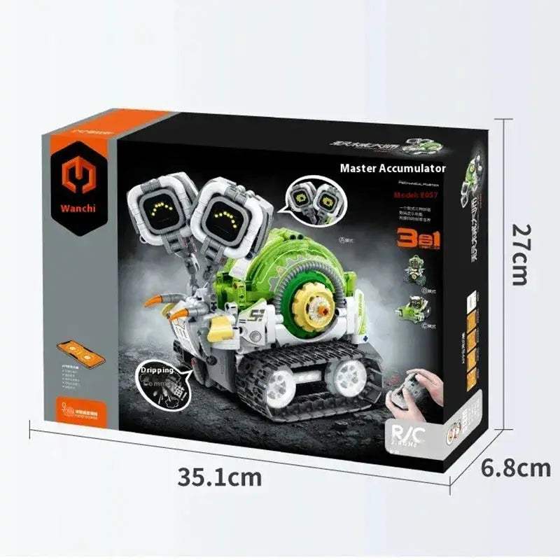Remote Control Programmable Building Blocks Three In One Robot - ToylandEU