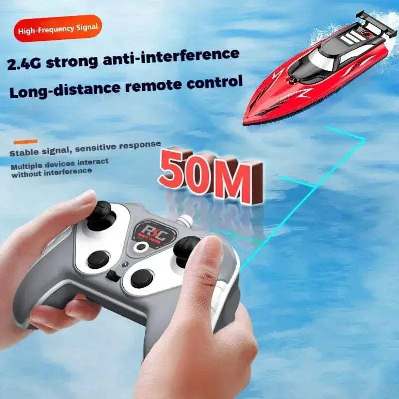 Remote Control RC Boat High Speed Dual Propellers Waterproof - ToylandEU