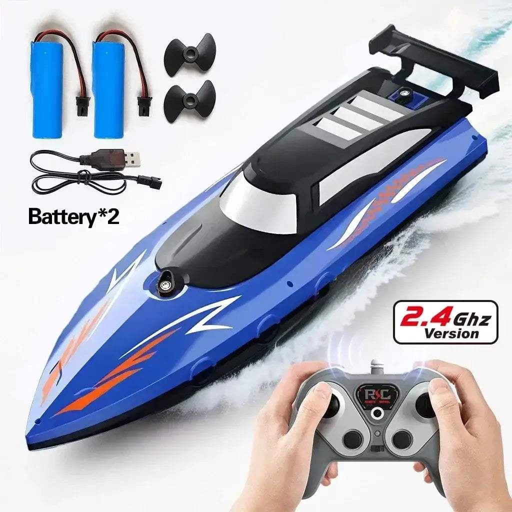 Remote Control RC Boat High Speed Dual Propellers Waterproof - ToylandEU