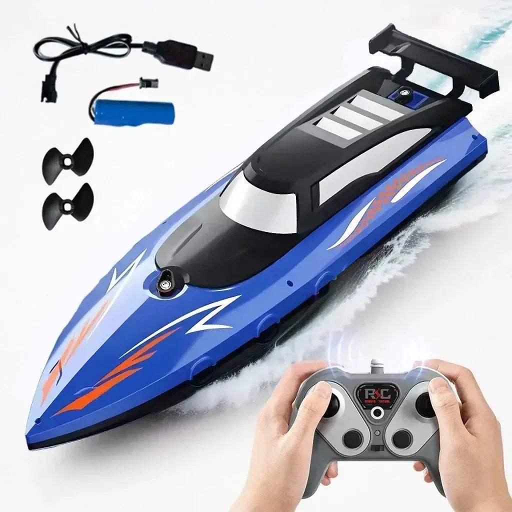 Remote Control RC Boat High Speed Dual Propellers Waterproof - ToylandEU