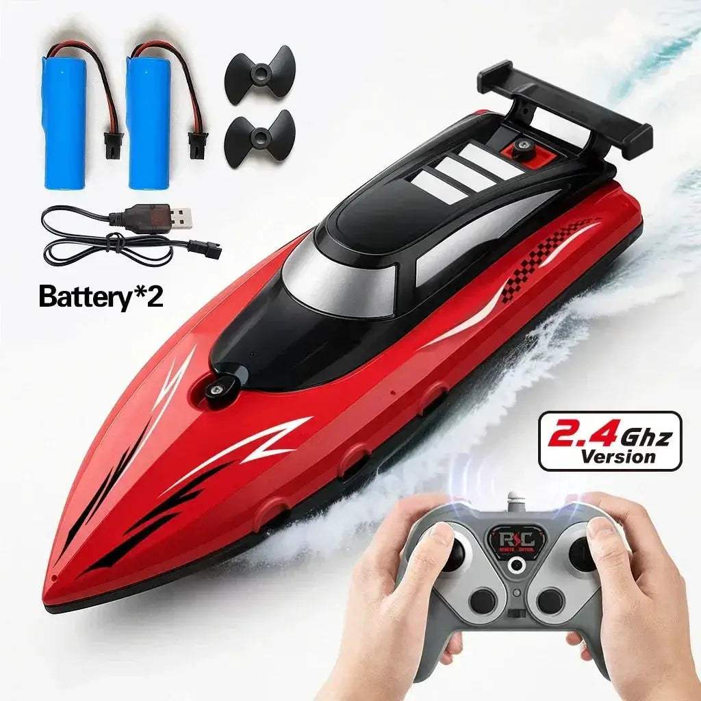 Remote Control RC Boat High Speed Dual Propellers Waterproof - ToylandEU