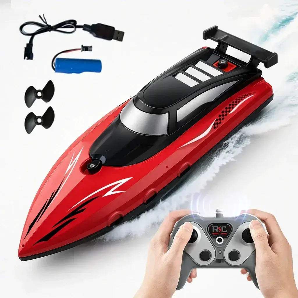 Remote Control RC Boat High Speed Dual Propellers Waterproof - ToylandEU